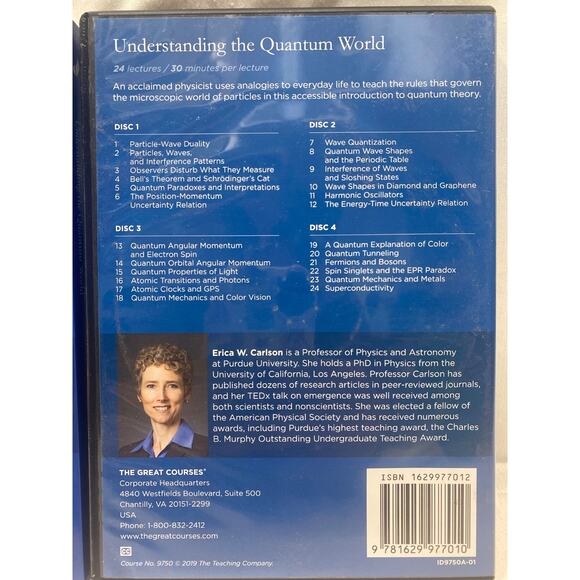 Great Courses ~UNDERSTANDING THE QUANTUM WORLD~ DVDs & Guidebook - Picture 3 of 3